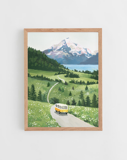 Driving Through a Winding Road