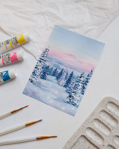 Glistening Snowfall
