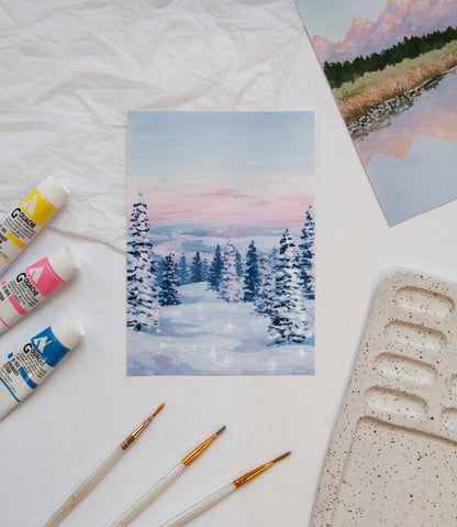 Glistening Snowfall