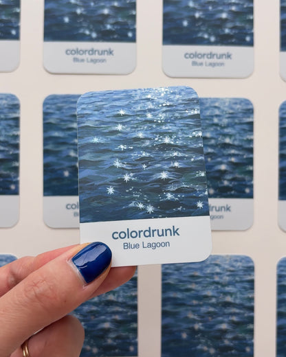 Color Card Sticker (Set of 8)