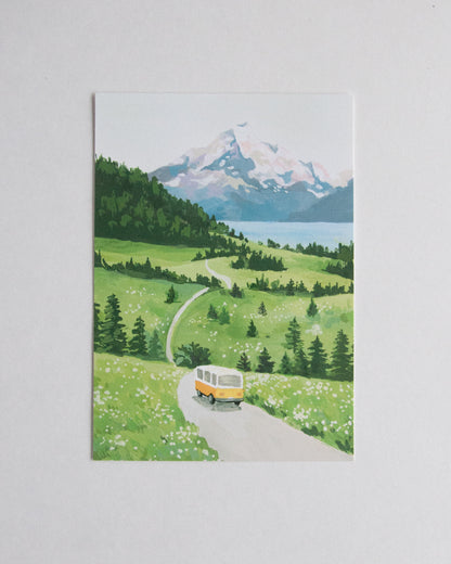 Driving Through a Winding Road
